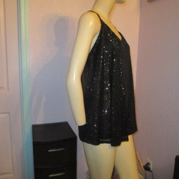 Torrid SEQUIN Sophie Size 2X CAMI Blouse TUNIC Tank Top LINED Sleeveless SWING - Picture 7 of 12